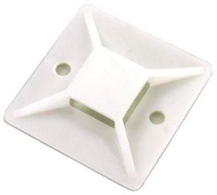 Nylon Cable Tie Mounts, Color : White / Black