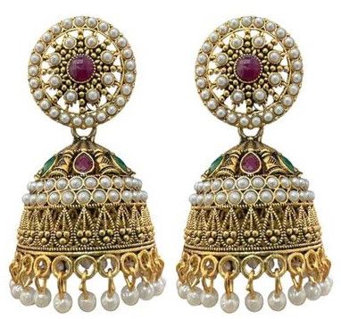 Antique Oxidized Earring