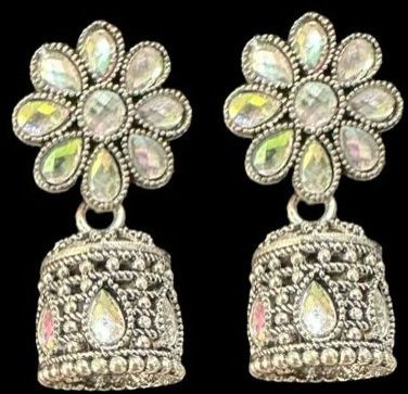 Traditional Oxidized Earring