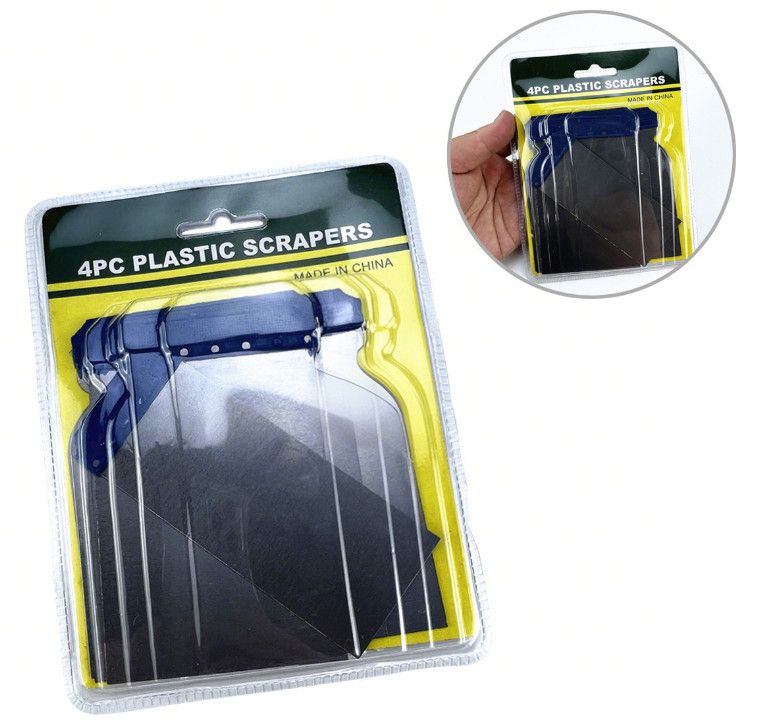 4pcs Industrial Grade Sheet Metal Scraper