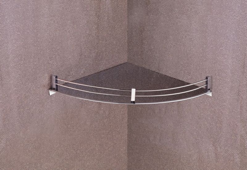 Stainless Steel Glass Bathroom Shelf