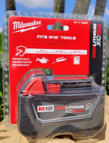 Milwaukee 48-11-1850 M18 Battery 5.0 Ah Resistant