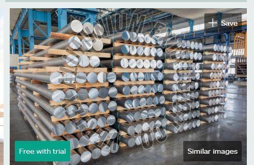 Natural Aluminum Silver Aluminium Billet, Shape : Round