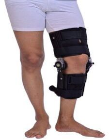 Metro Orthotics Metal Fiber Plain R O M Knee Brace Universal