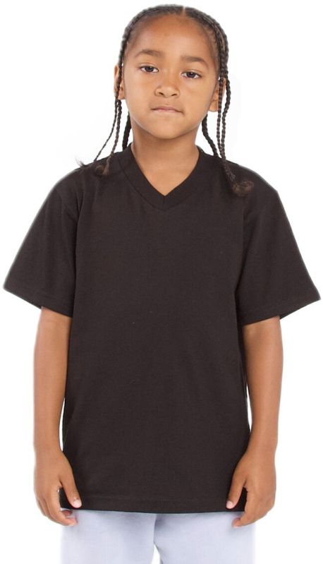 Girl Black V-neck T-shirt