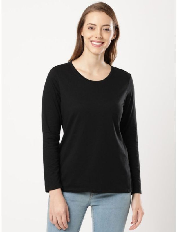 Ladies Cotton Full Sleeve T-shirt