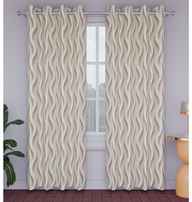 4d Print 169 Coffee Window Curtain