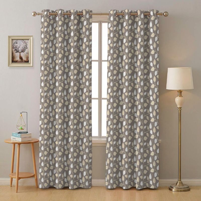 4d print 191 brown window curtains