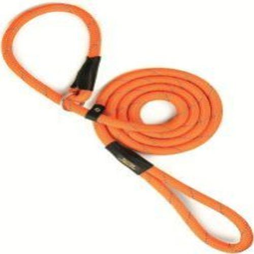 Nylon Dog Striking Braided Rope Leash, Color : Orange