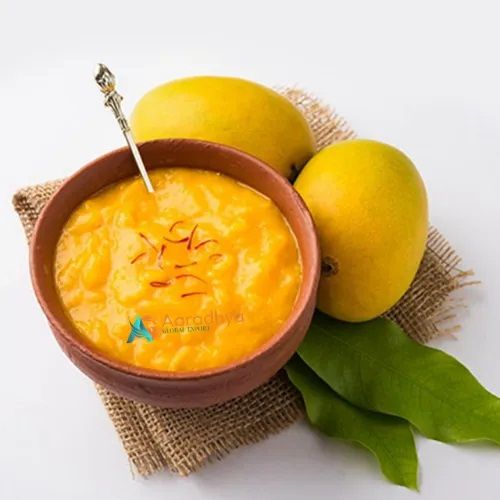 Frozen Kesar Mango Pulp, Color : Yellow