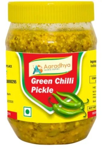 Green Chilli Pickle For Companion Parathas, Rice