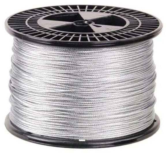 Galvanized Steel Core Multi-purpose Wire Rope Size - 3 Mm,wire Rope Length - 200 Meter