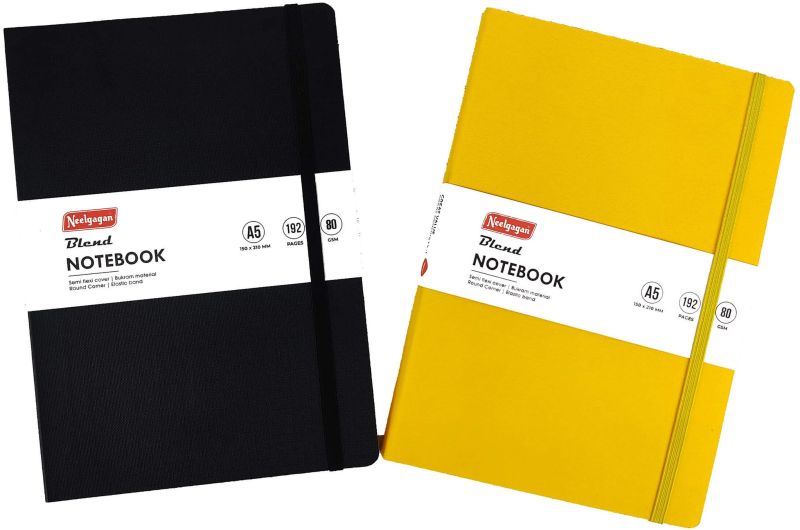 Neelgagan A5 Semi Flexi Cover Buckram Blend Notebook