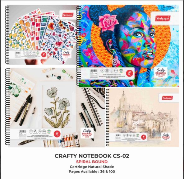 Neelgagan Crafty Spiral Bound Drawing Book