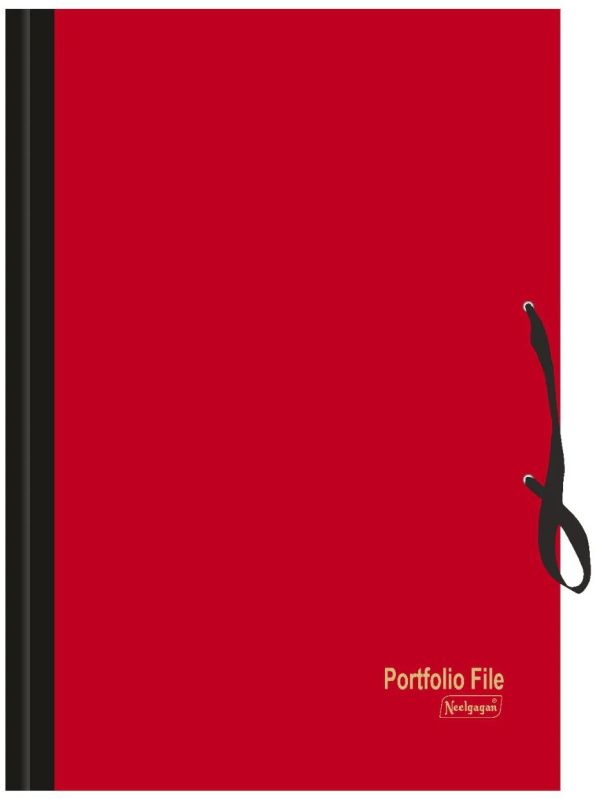 Red PVC Portfolio File Folder