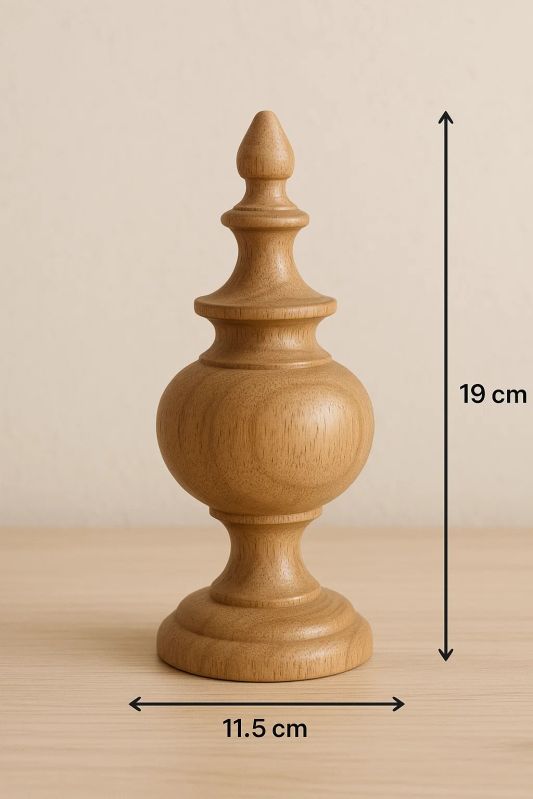11.5x19cm Wooden Decorative Showpiece