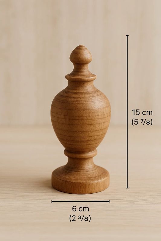 6x15cm Wooden Decorative Showpiece