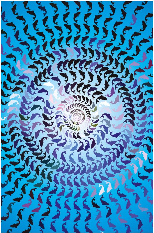 Relaxing Illusion Print for Mental Clarity and Calm