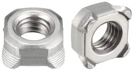 Polished Metal 4 Mm Square Weld Nuts Standard