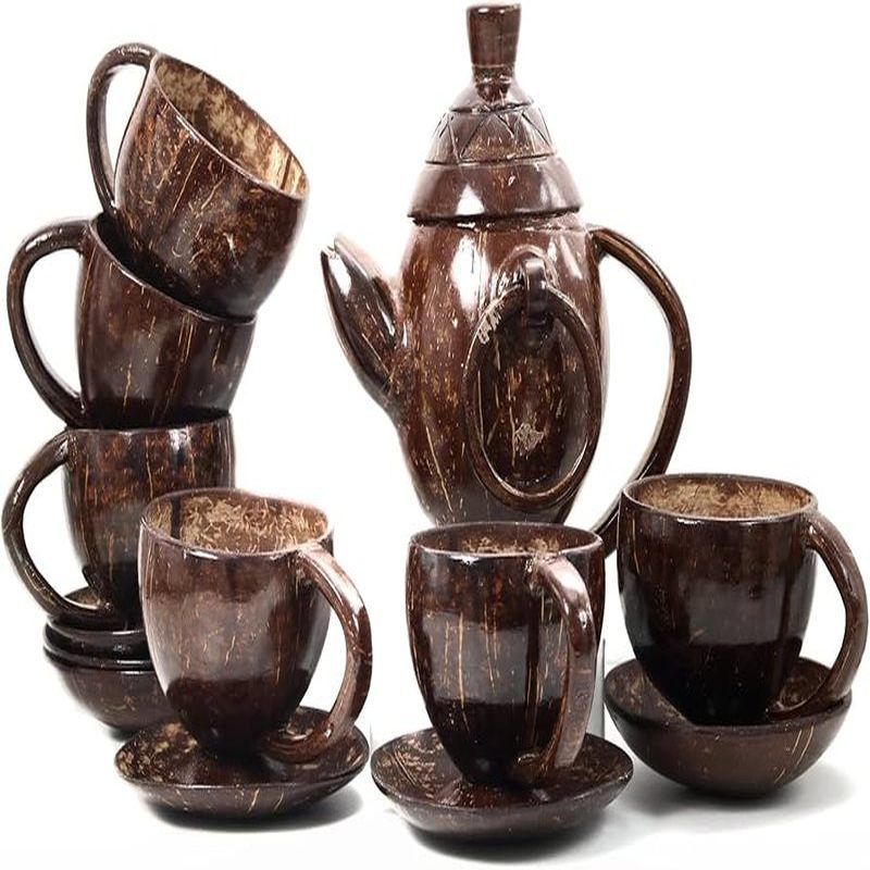 Coconut Shell Tea Set