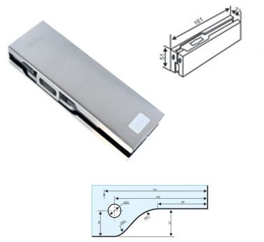 Brushed Finish Patch Fitting Bottom Patch CPF-110D