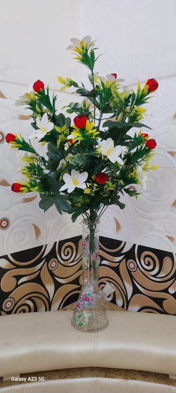 9 Inch Transparent Glass Flower Pot