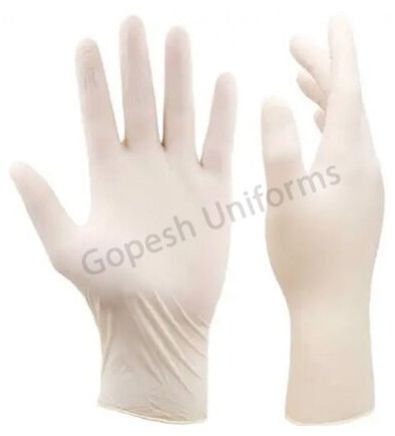 Disposable Latex Hygiene Gloves, Color : Beige Or Off White