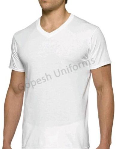 Casual White V Neck T-shirt