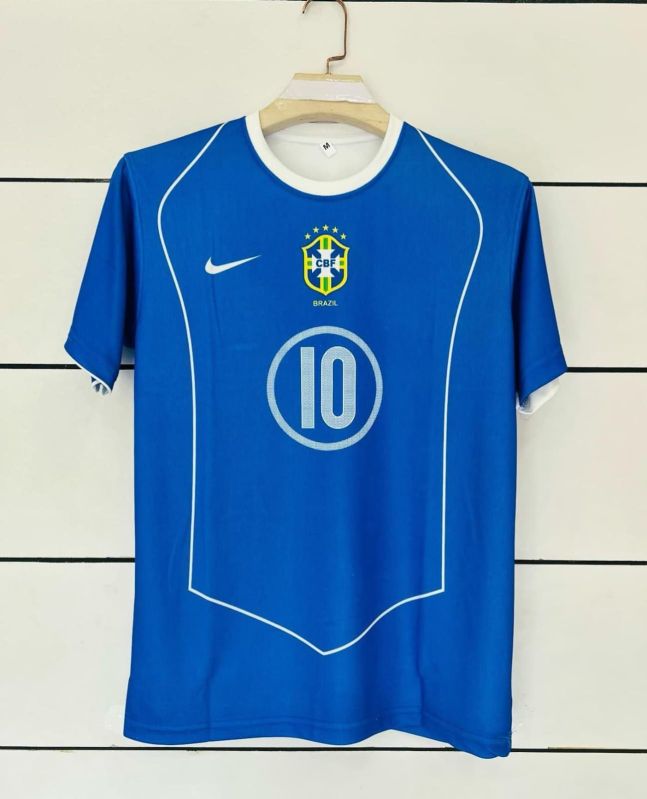 Brazil 2004 Retro Ronaldinho Away Jersey