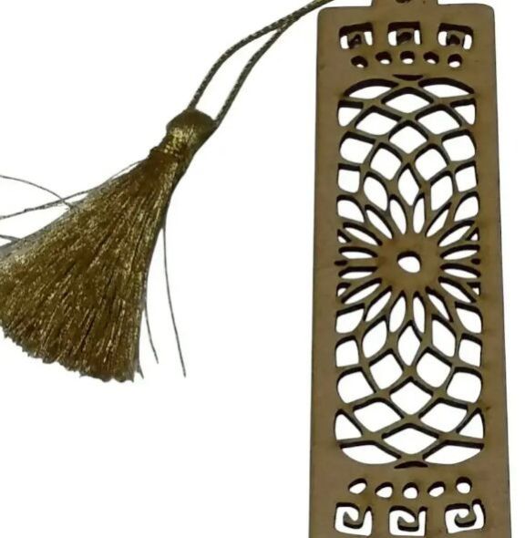 MDF Bookmark with Intricate Laser Cut