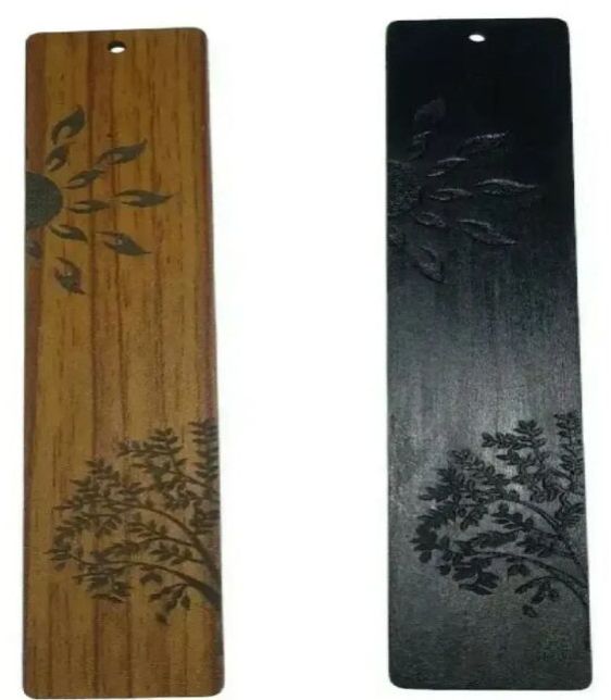 Rustic Wood Bookmark with Tassel