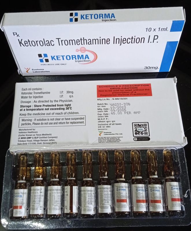 Ketorolac Tromethamine Injection IP