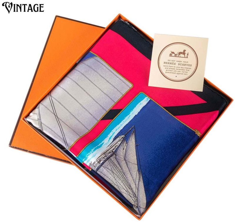 Hermès Voyage En Long Cours Large Silk Scarf