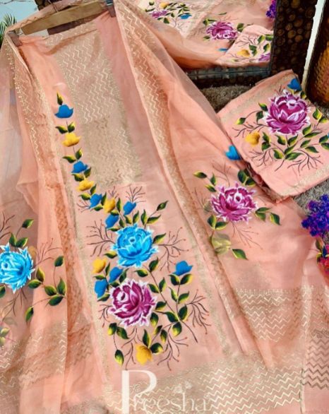 Women Handpainted Suit Sku 11104