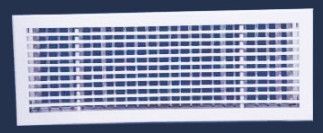 Extruded Aluminium Double Deflection Linear Bar Grill