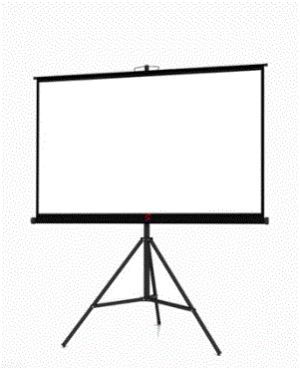 SPS-810T Matt White Manual Tripod Projection Screen Size 8’x10