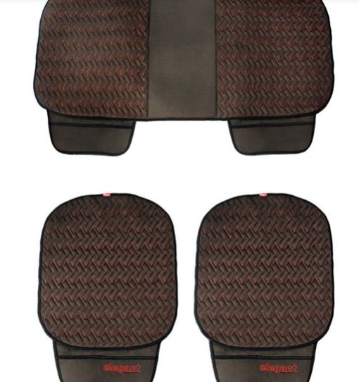 Caper Cool Pad Car Seat Cushion Black and Red (Set of 3)