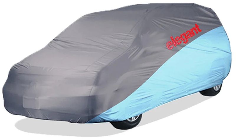 Elegant Car Body Cover Wr Grey And Blue for Hatchback Cars