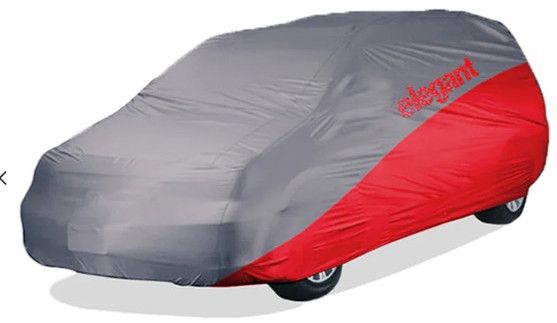 Elegant Wr Grey Red Car Body Cover