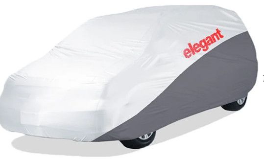 Elegant Car Body Cover Wr White And Grey for Hatchback Cars