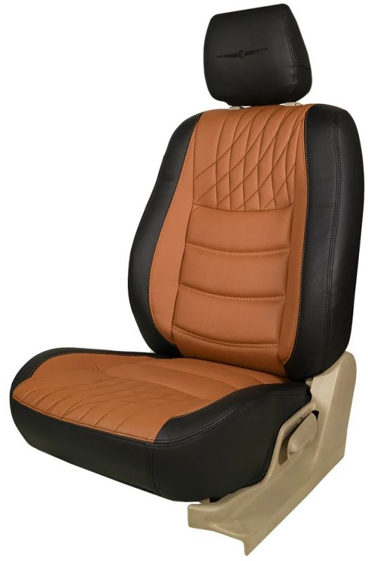 Glory Colt Duo Art Leather Car Seat Cover Black and Tan