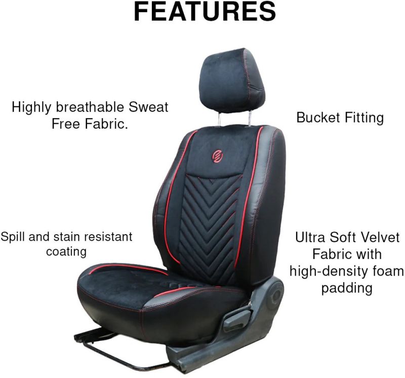 Veloba Softy Velvet Fabric Car Seat Cover For Maruti Fronx