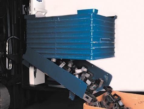 Drop Bottom Box Dumper For Forklift Attachments