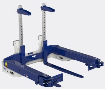 Forward Bin Dumper For Forklift Attachments