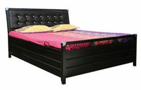 Madni Enterprises Wrought Iron Box Bed, Color : Black for Home