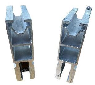 Aluminium Anodized Plain Solar Panel Standing Seam Clamp