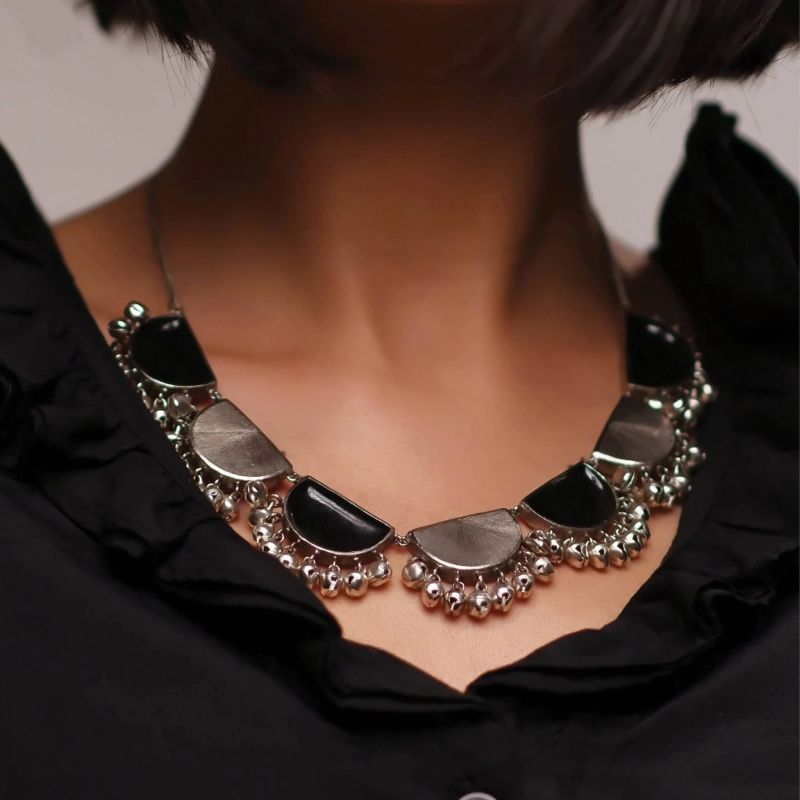 Half Moon Round Women Necklace