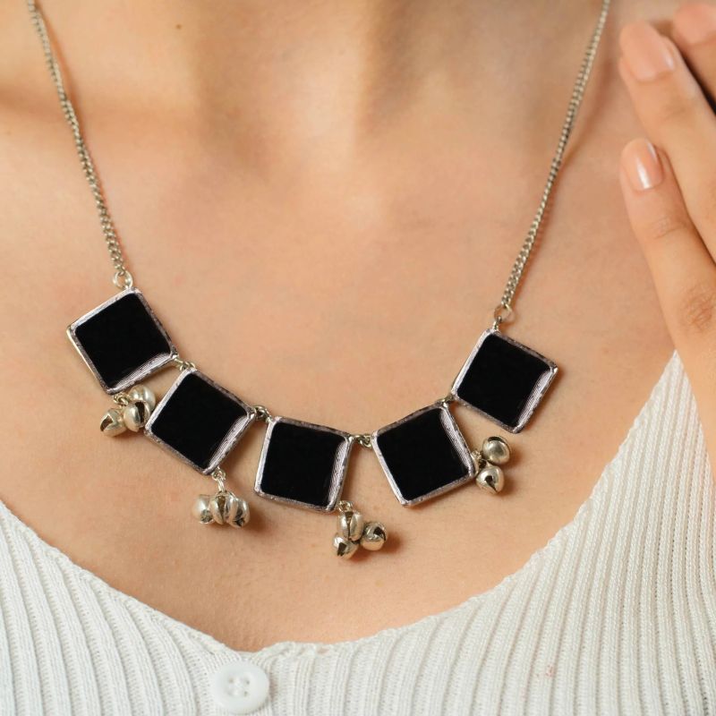 Square Long Women Necklace