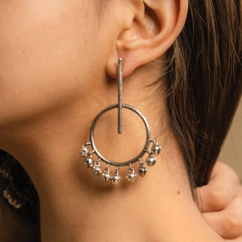 Stick & Circle Women Earrings