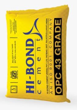 HI-BOND OPC 43 Cement, Color : Grey